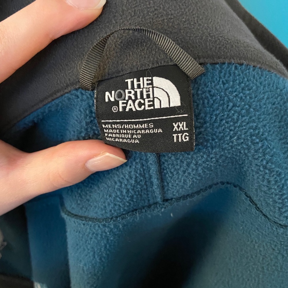 MENS TEAL NORTH FACE JACKET - Picture 6 of 6